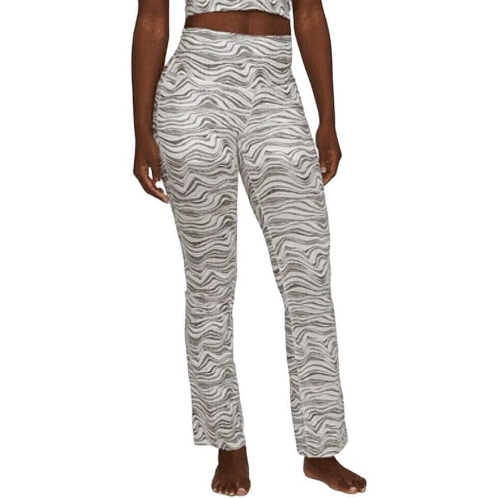 Nike Yoga Luxe Women Flared Full Length Tight Hight Rise White Black Beige Small